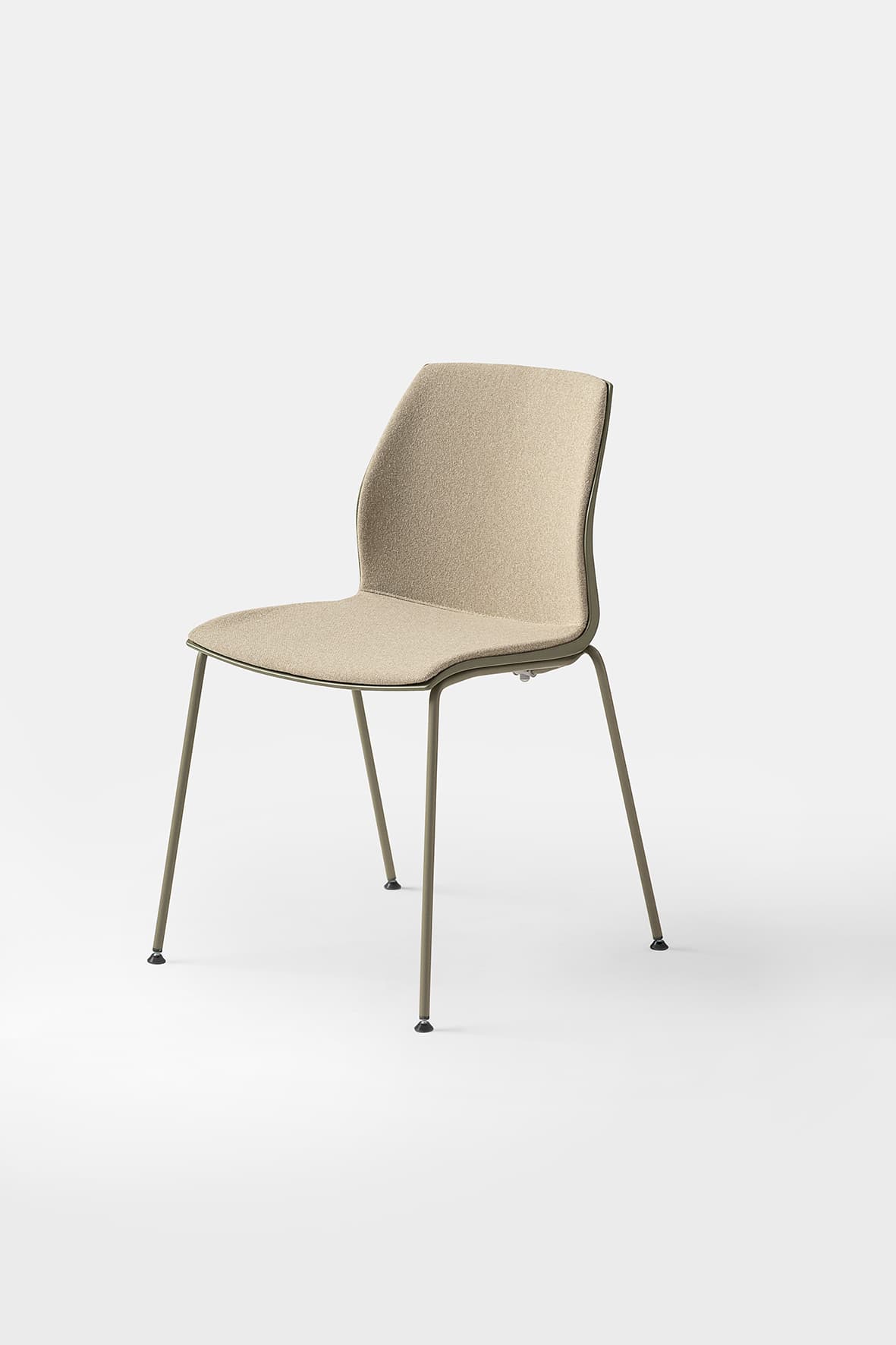 Scaun Kalea cadru fix cu 4 picioare din otel, 52x80x46 cm