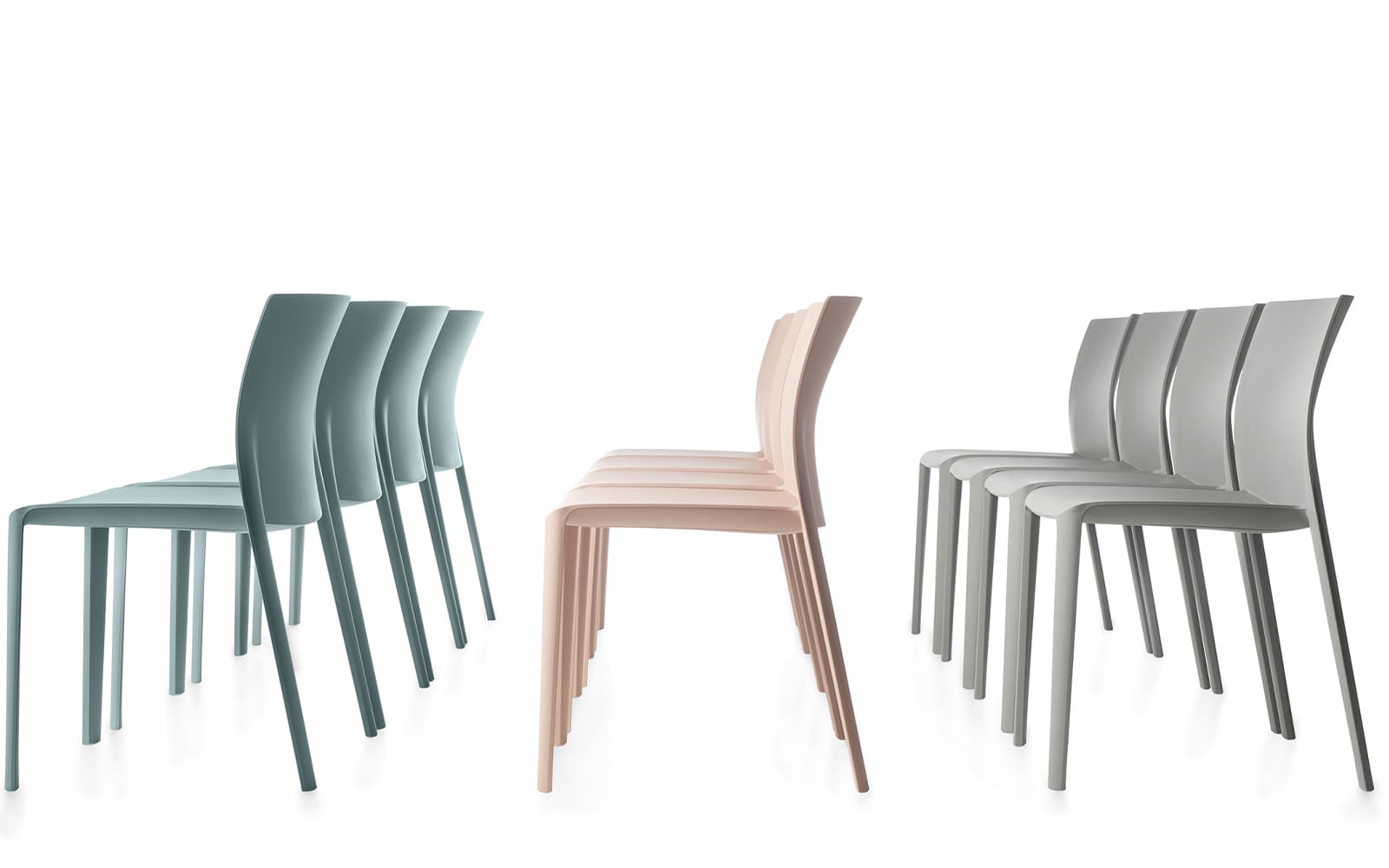 Scaun monobloc cu 4 picioare, fara brate