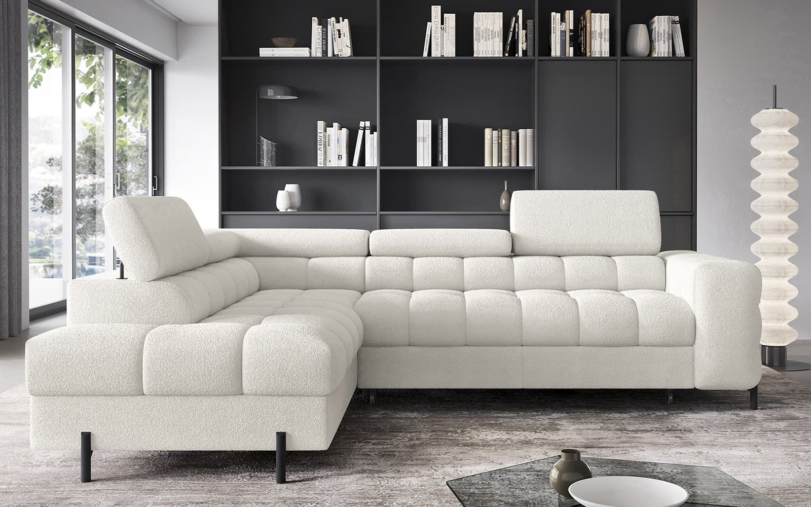 Colțar Ferry, Extensibil, 276x72x200, Material Royal 01