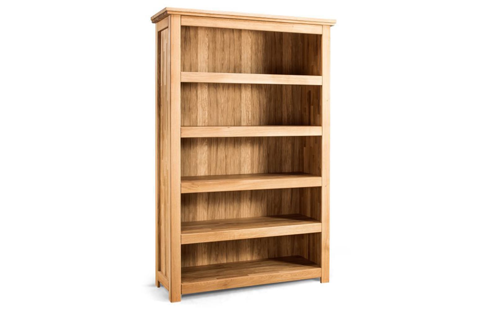 Bibliotecă mare Lucca, Lemn Masiv, 132,6×207×48 cm
