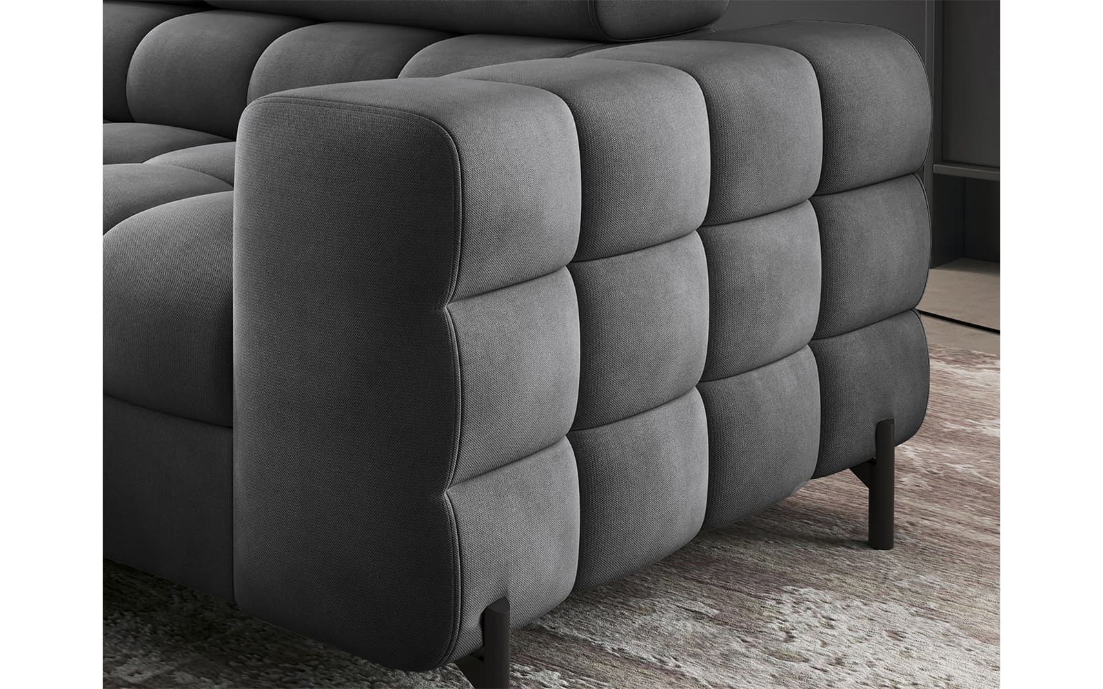 Colțar Ferry, Extensibil, 276x72x200, Material Paros 06