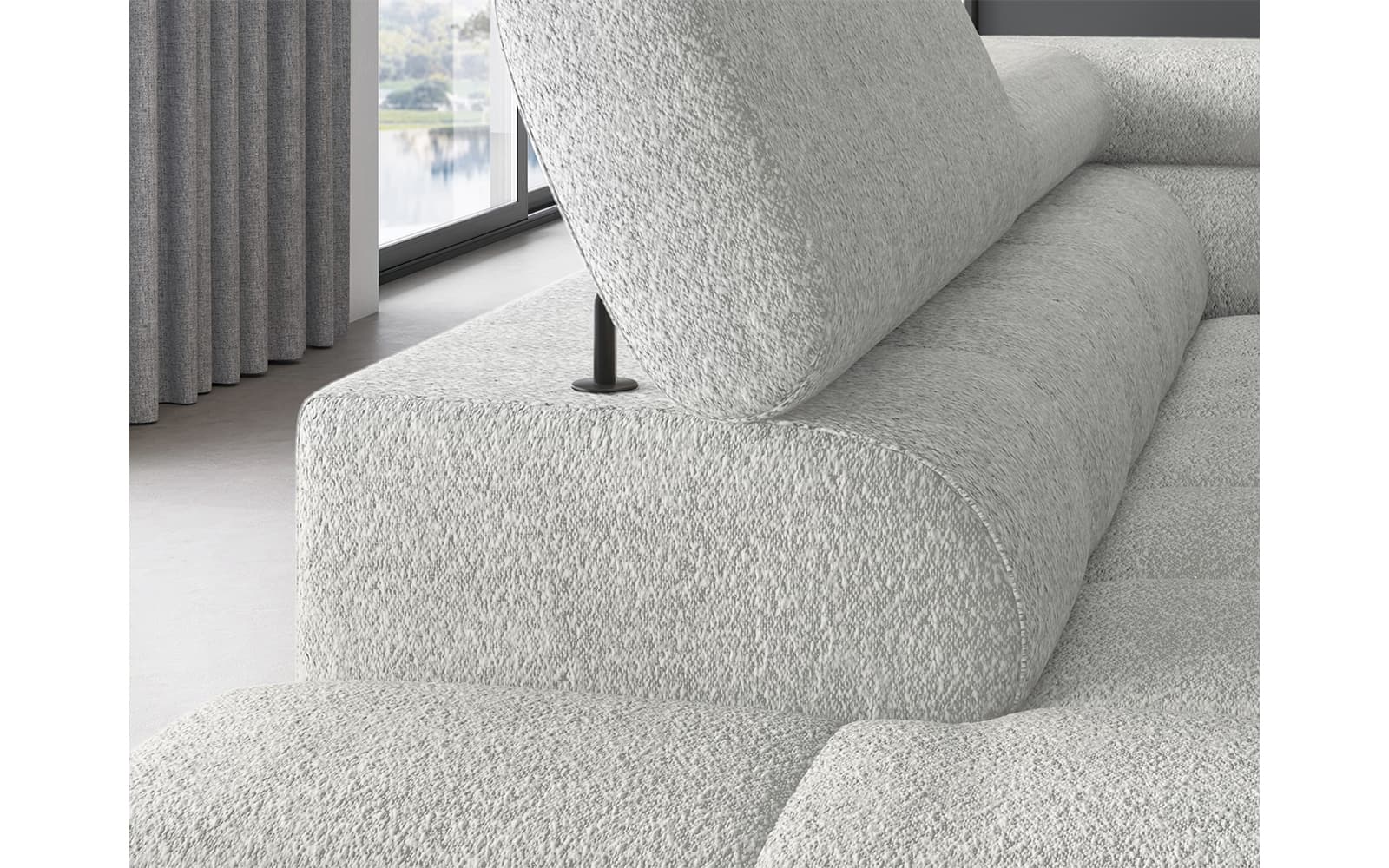 Colțar Ferry, Extensibil, 276x72x200, Material Royal 03