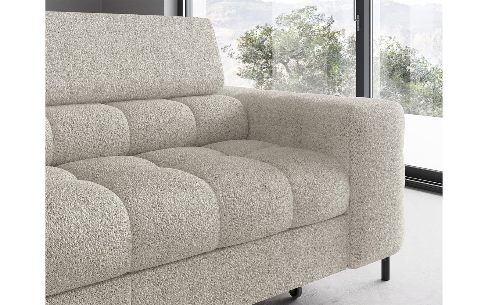 Colțar Ferry, Extensibil, 276x72x200, Material Royal 18