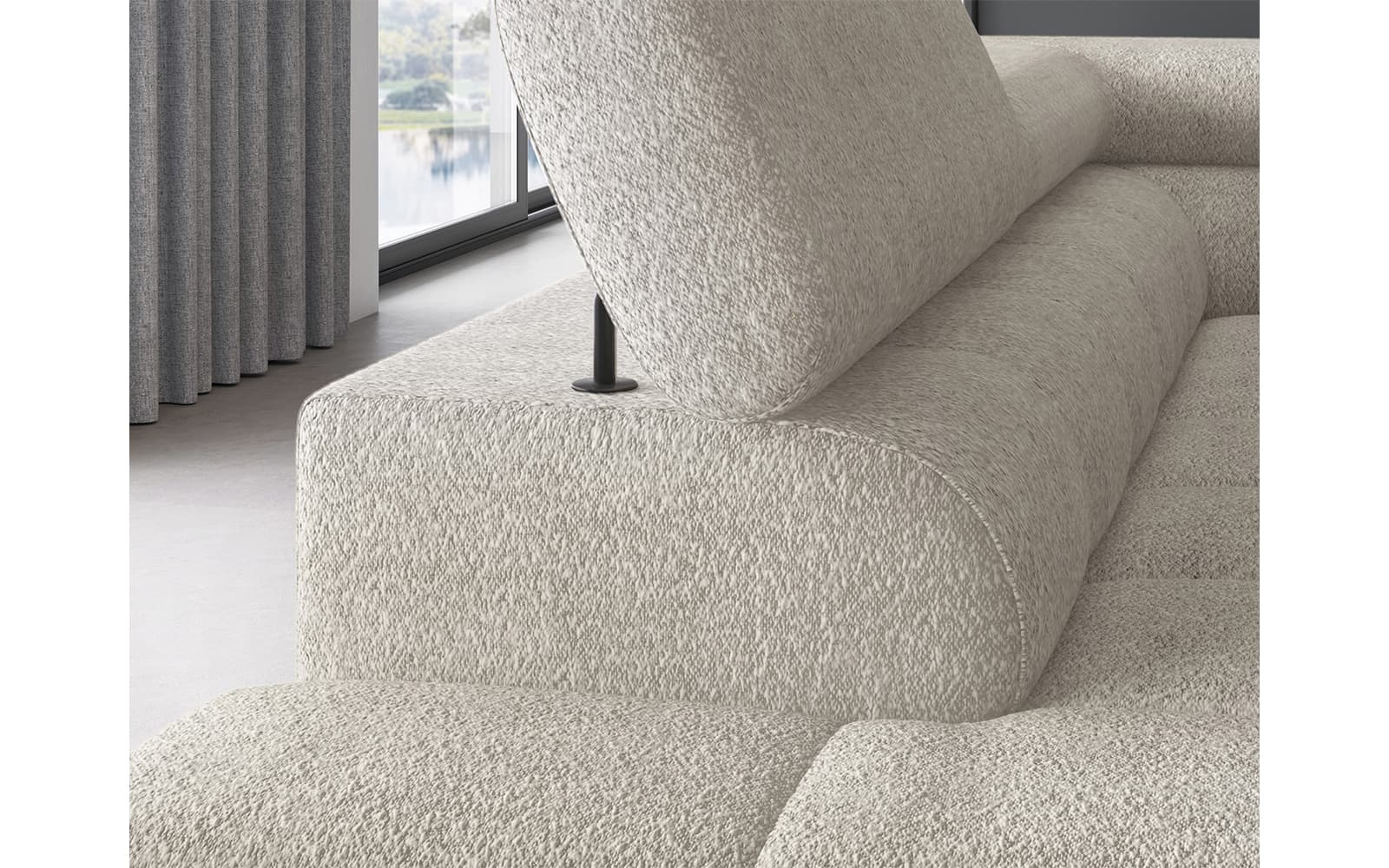 Colțar Ferry, Extensibil, 276x72x200, Material Royal 18