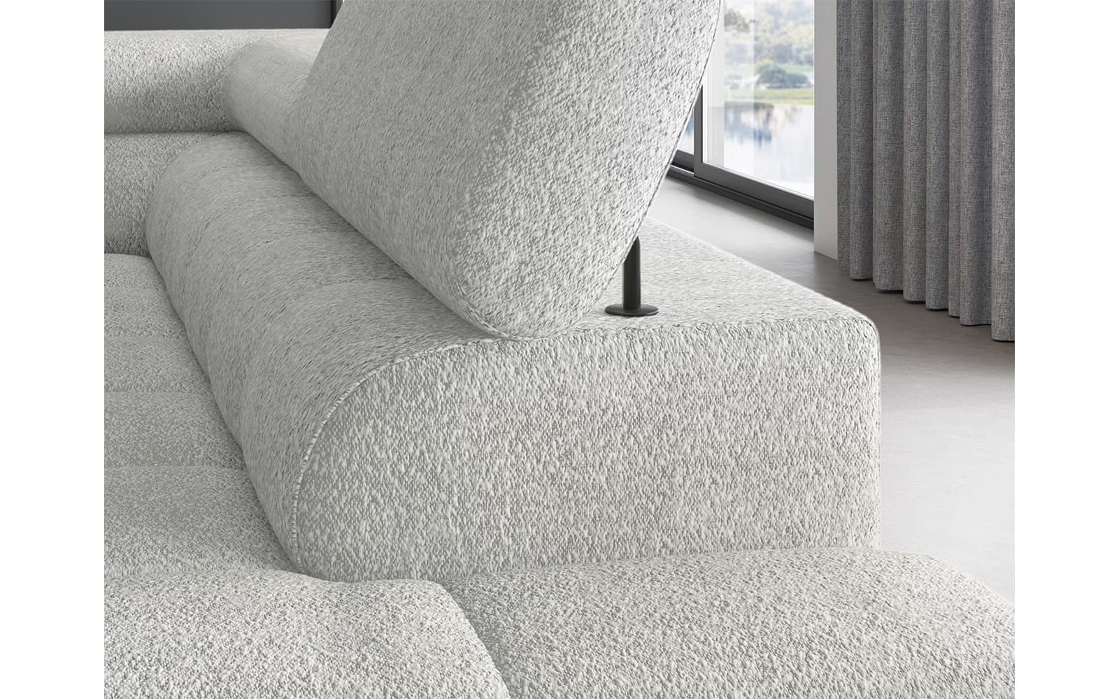 Colțar Ferry, Extensibil, 276x72x200, Material Royal 03