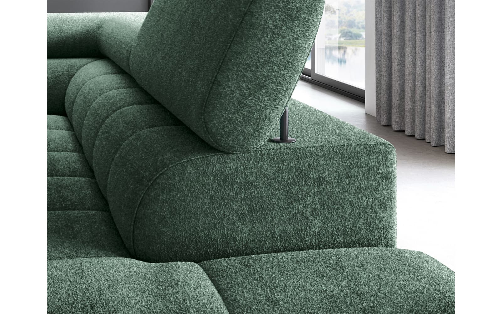 Colțar Ferry, Extensibil, 276x72x200, Material Amore 35