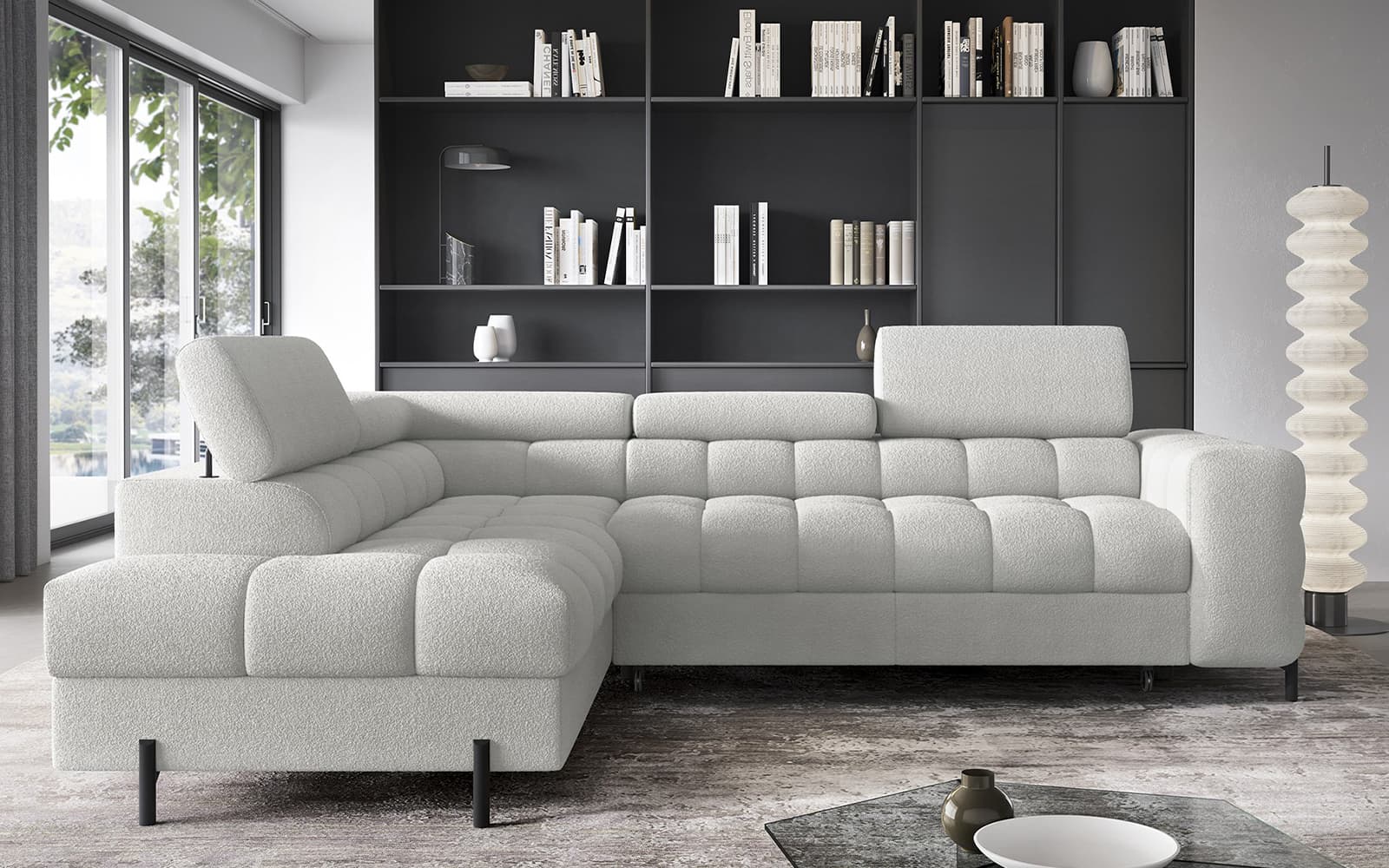 Colțar Ferry, Extensibil, 276x72x200, Material Royal 03