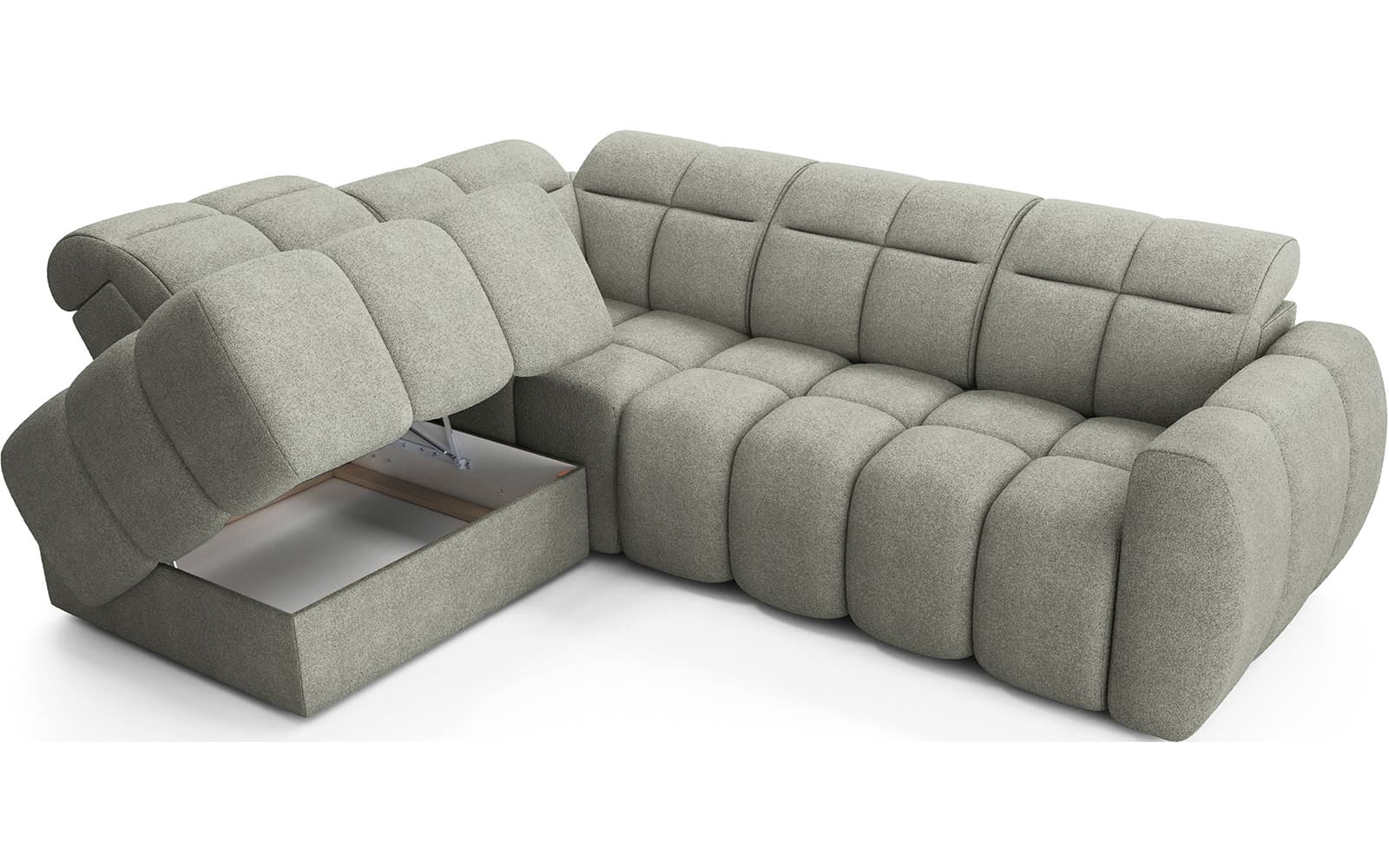 Colțar Falconn, extensibil, 258×208×107 cm, Personalizabil