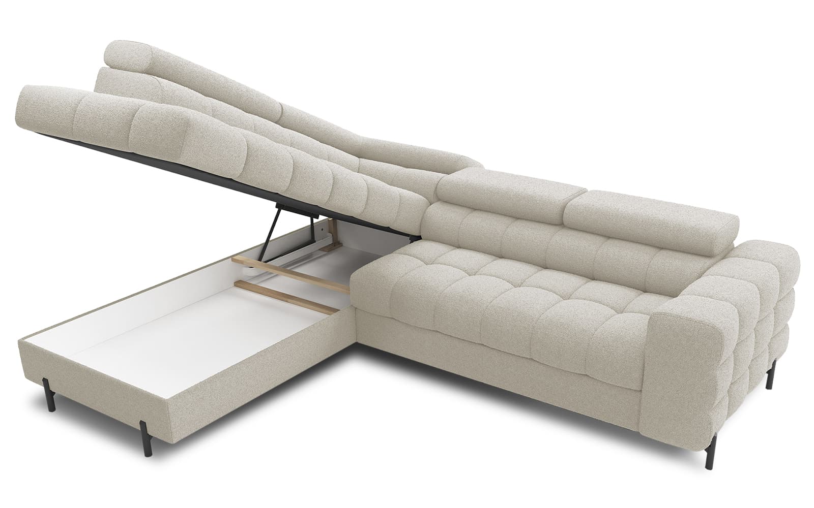 Colțar Ferry, Extensibil, 276x72x200, Material Royal 18