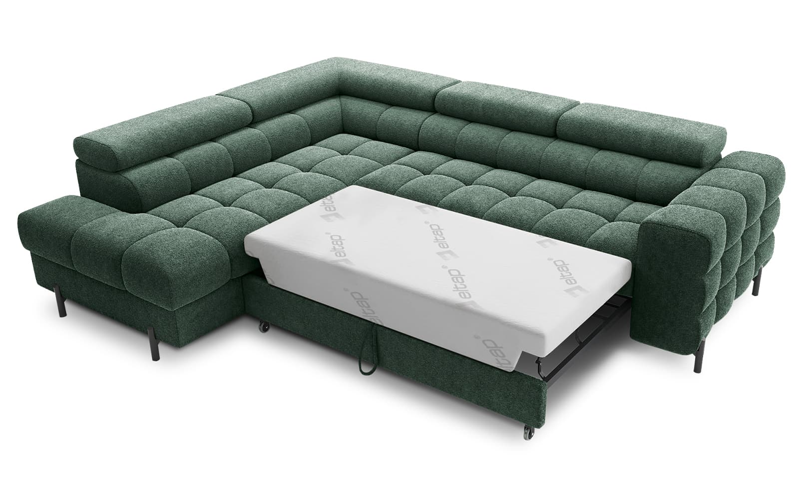 Colțar Ferry, Extensibil, 276x72x200, Material Amore 35