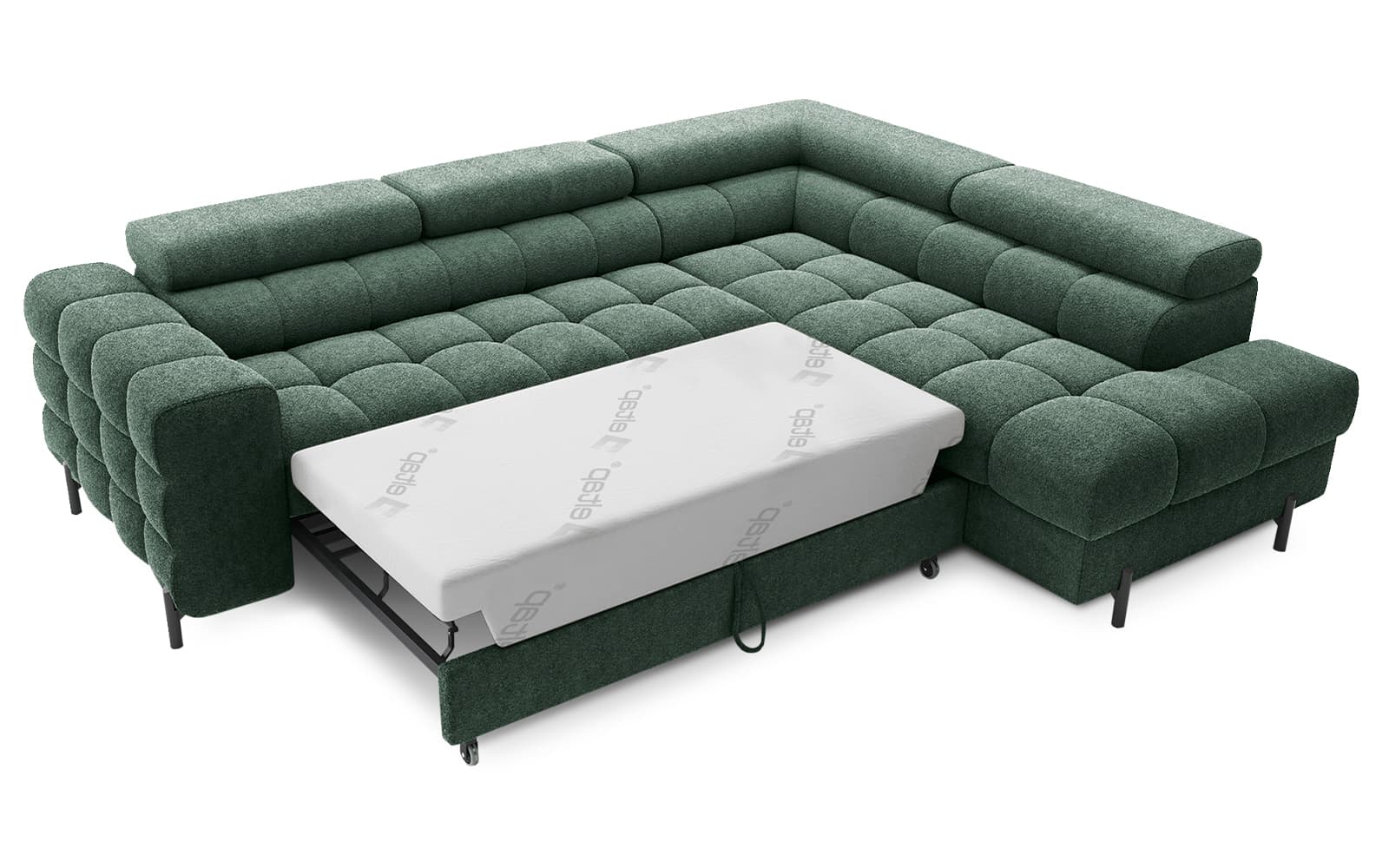 Colțar Ferry, Extensibil, 276x72x200, Material Amore 35