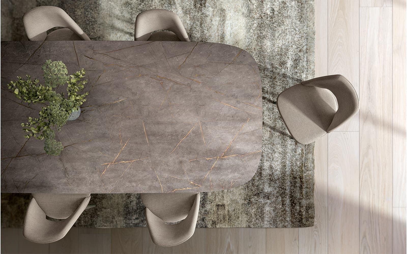 Masă de dining Eclat, 200/275/400×120 cm