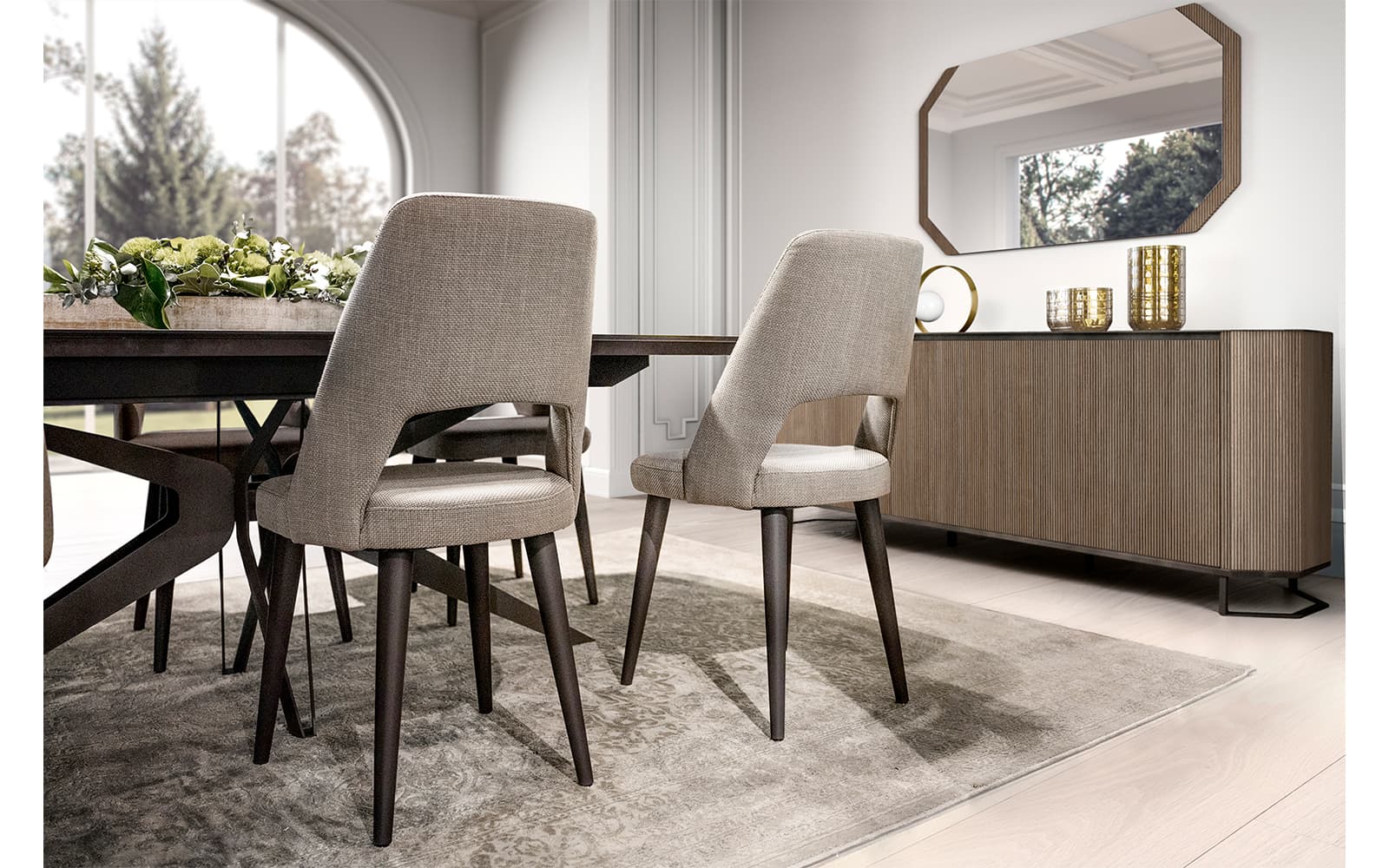 Masă de dining extensibilă Eclat 190/268 × 103 cm