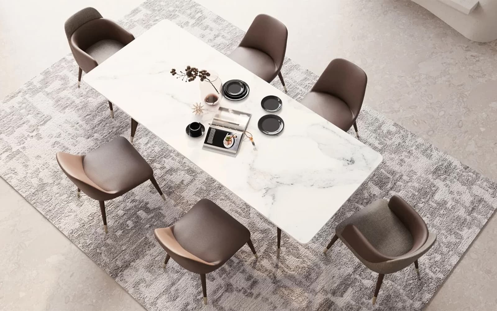 Scaun dining Capella, 55x67x78 cm