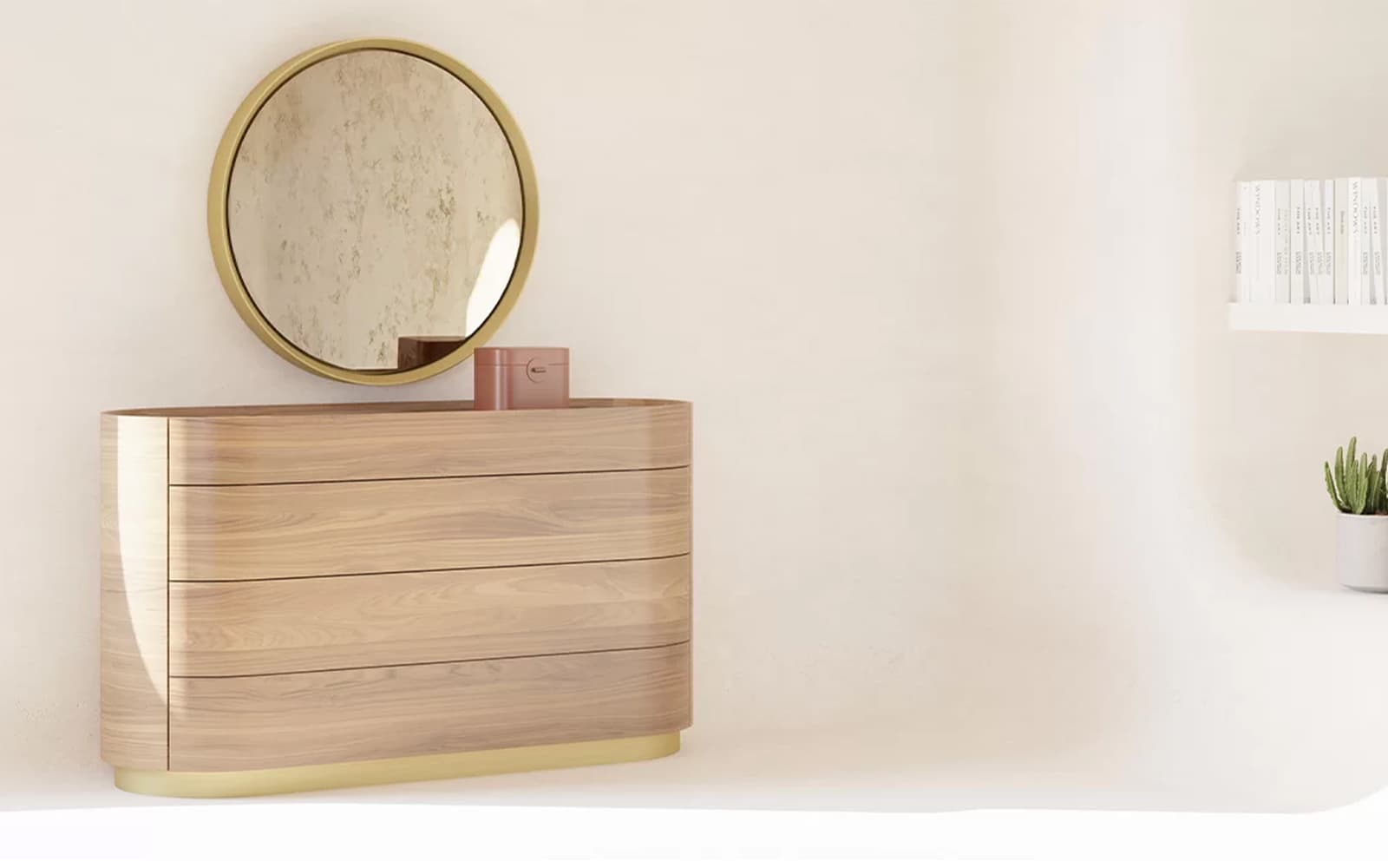 Comodă cu sertare Giallo, 140×50×80 cm