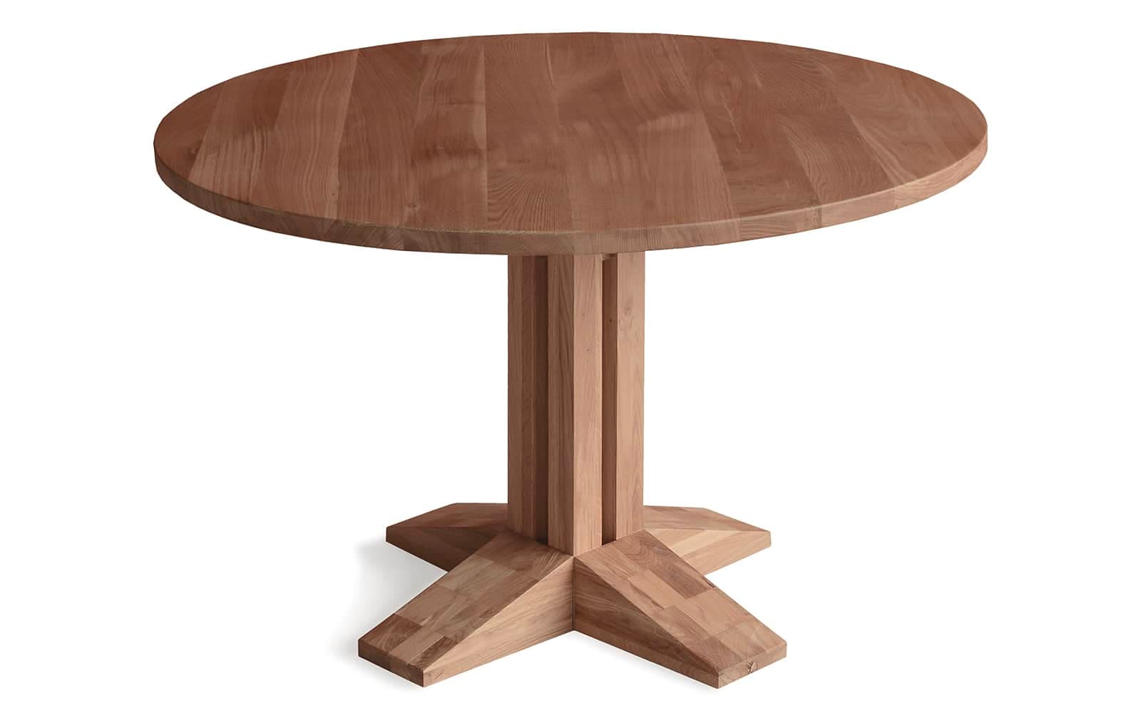 Masă Dining Chimora, Rotundă, Stejar Masiv, ø120 cm