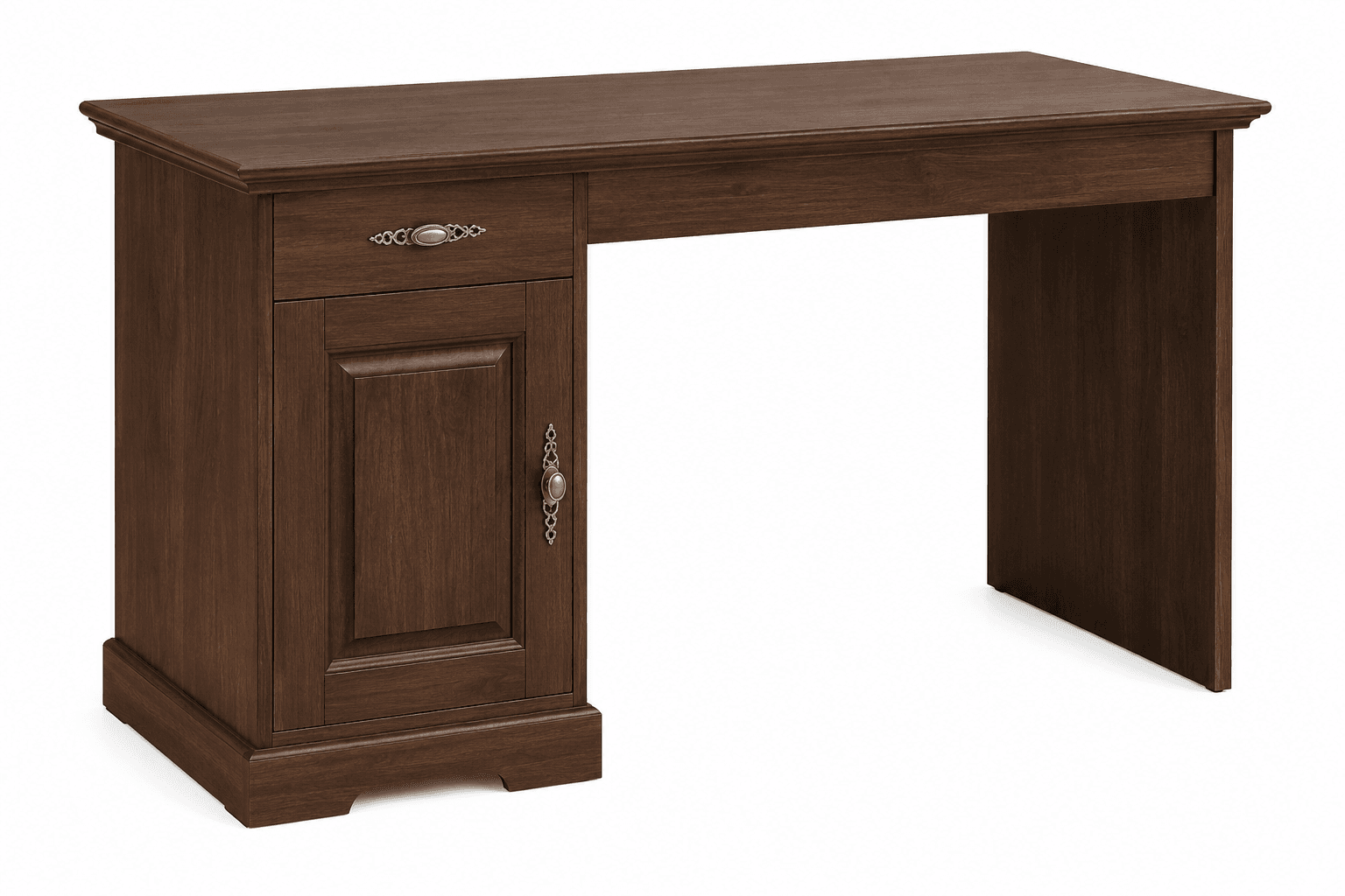 Birou Preston, 122x62x75cm, Lemn Masiv, Nuc