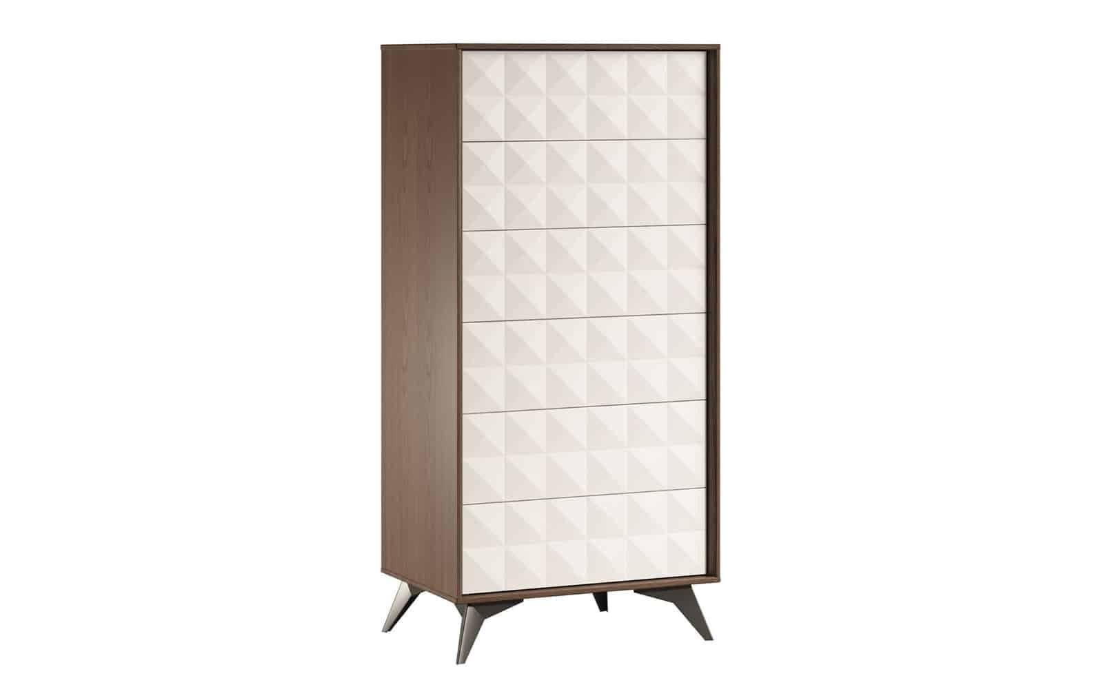 Comoda Zion, 158x43x125cm Crem-Nuc