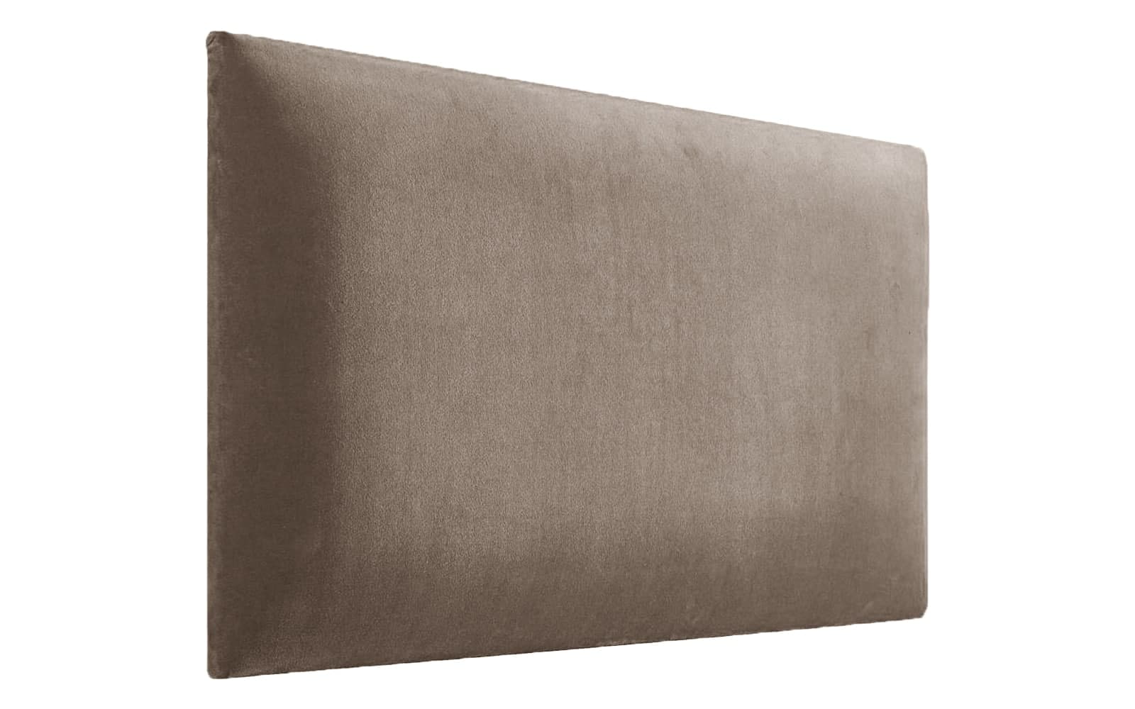 Panou Decorativ Tapițat, 30x60cm, Maro din lemn masiv