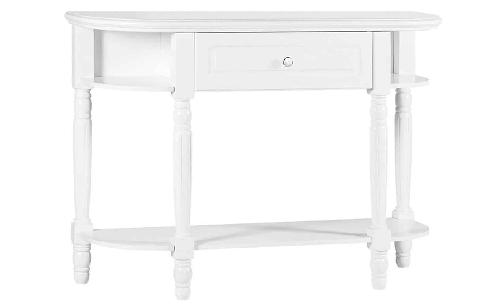 Consola Elizabeth, 120x43x80cm, Alb