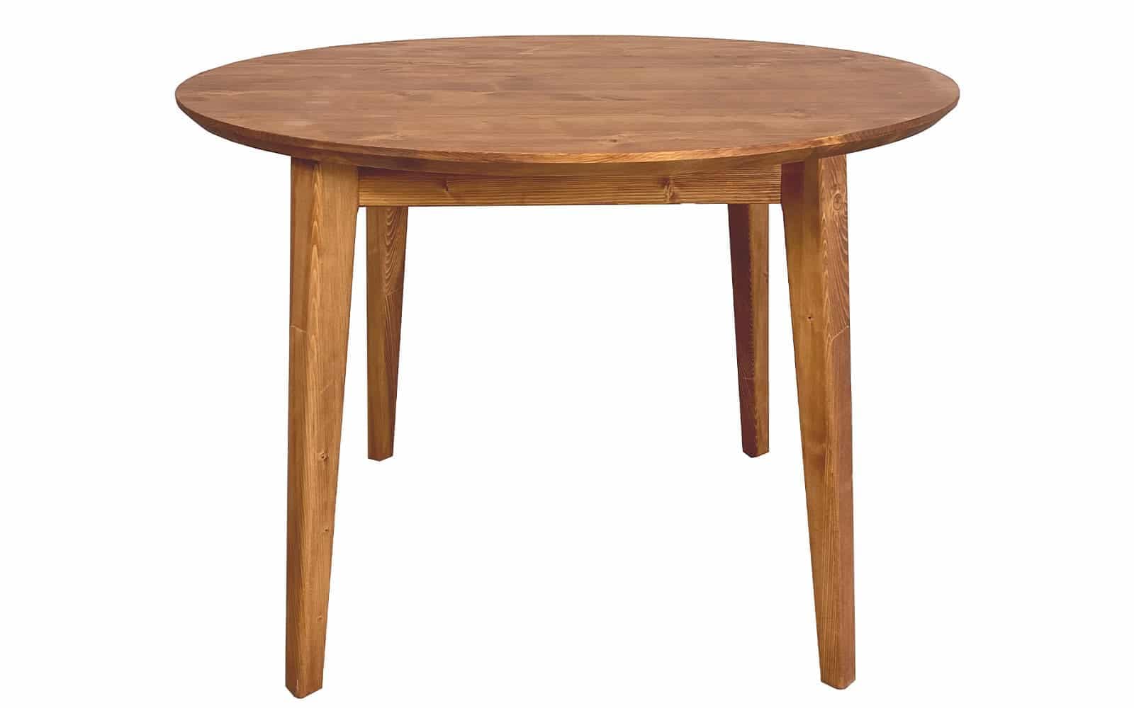 Masă Dining Rotundă Timeless, Lemn Masiv, 110x76 cm, Whisky
