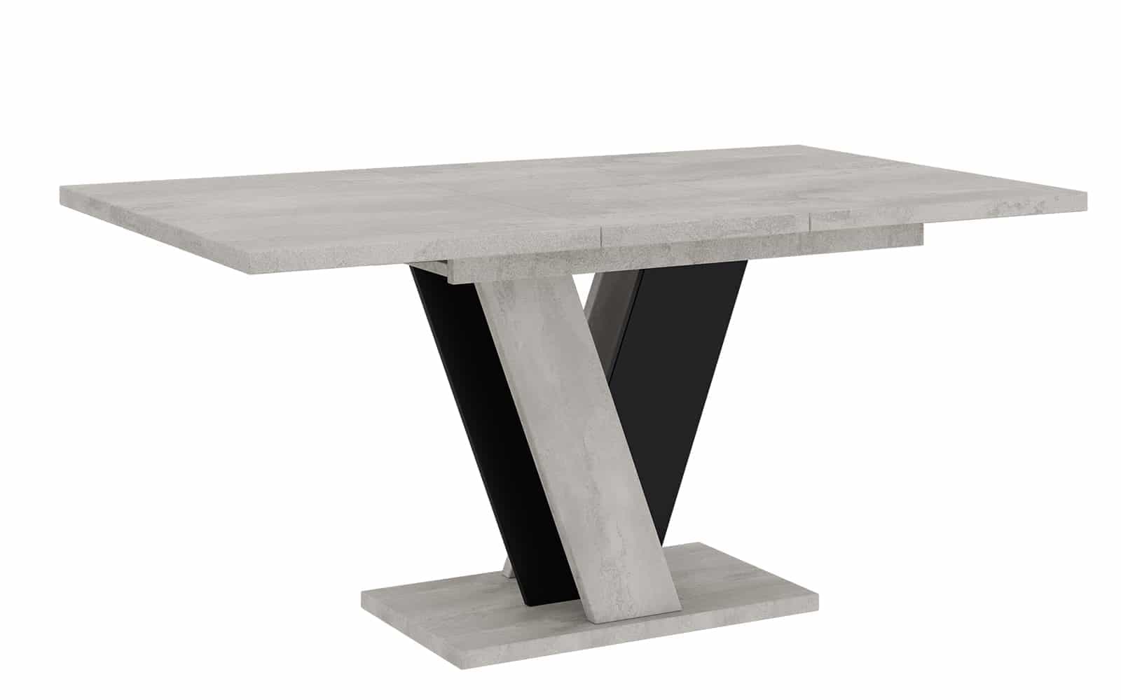 masă dining extensibilă bellavista, 120/160x90 cm, negru artizanal (copiază)
