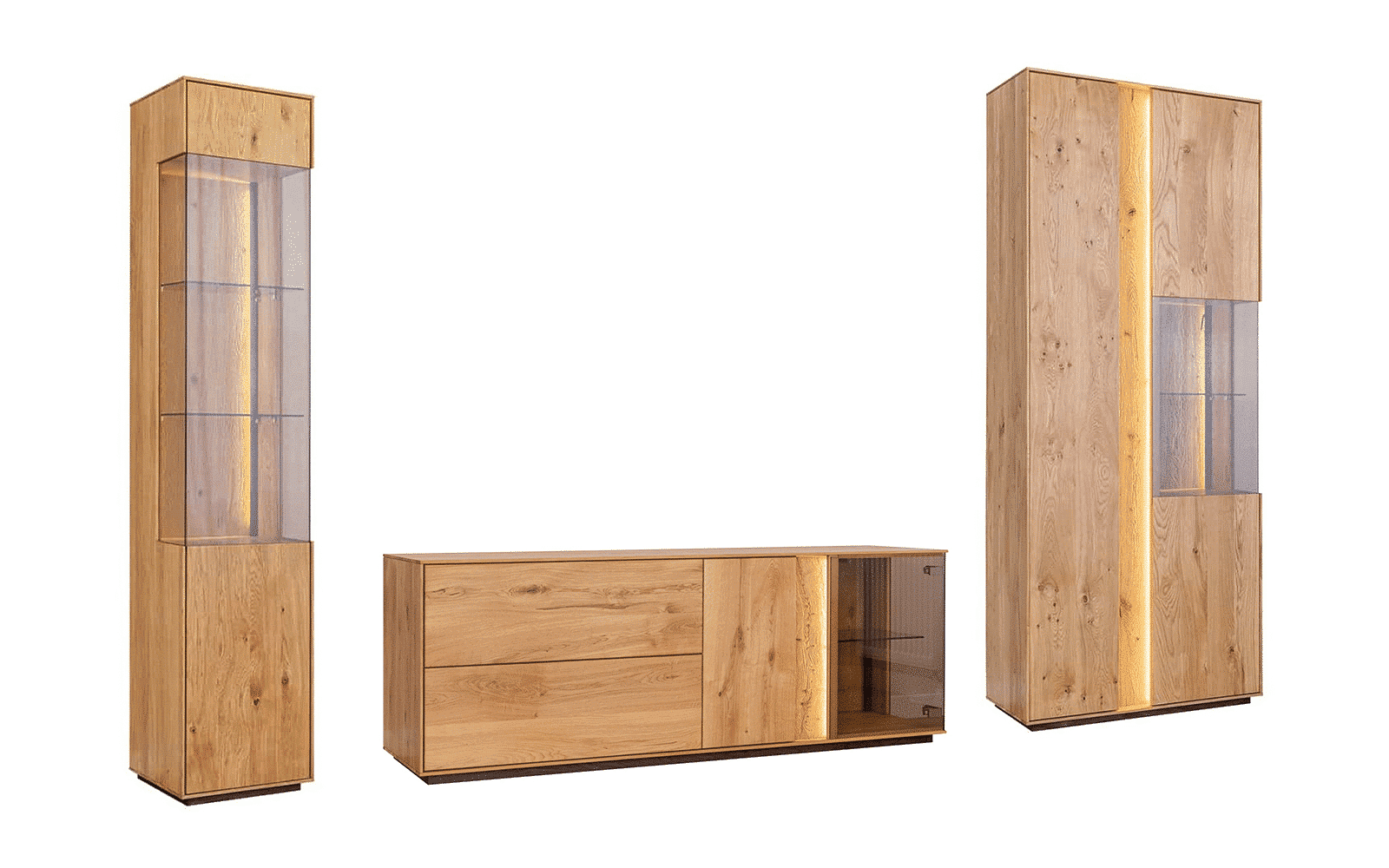 Set Living Aurora I, Lemn Masiv Stejar