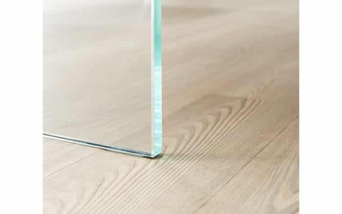 Masă Dining Roger, Stejar, Picioare Sticlă, 200/220/240/260 x 100 x 78 cm - imagine 6