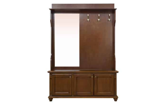 Garderobă, Lemn Masiv, Nuc