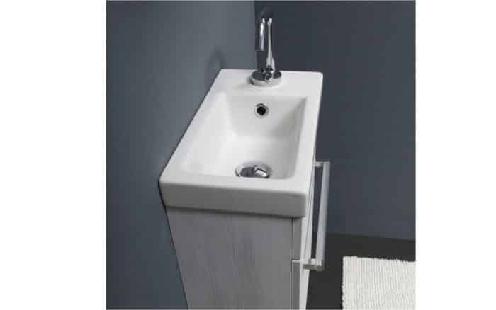 Set Mobilier Baie Piccolo - Alb Texturat - imagine 5
