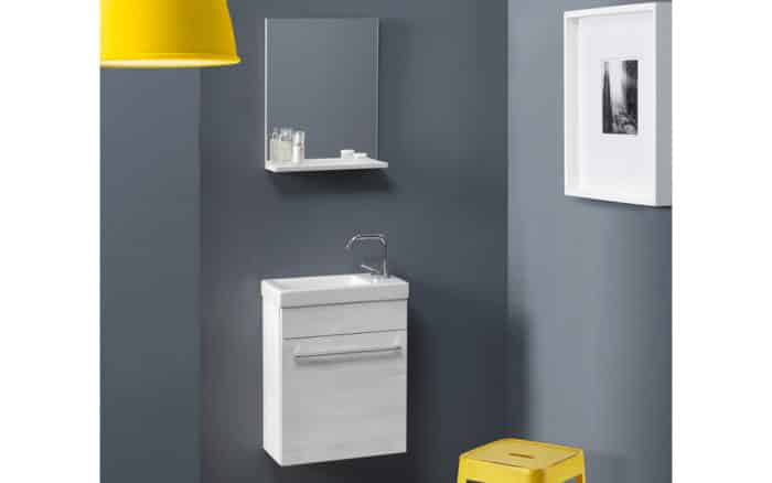 Set Mobilier Baie Piccolo - Alb Texturat