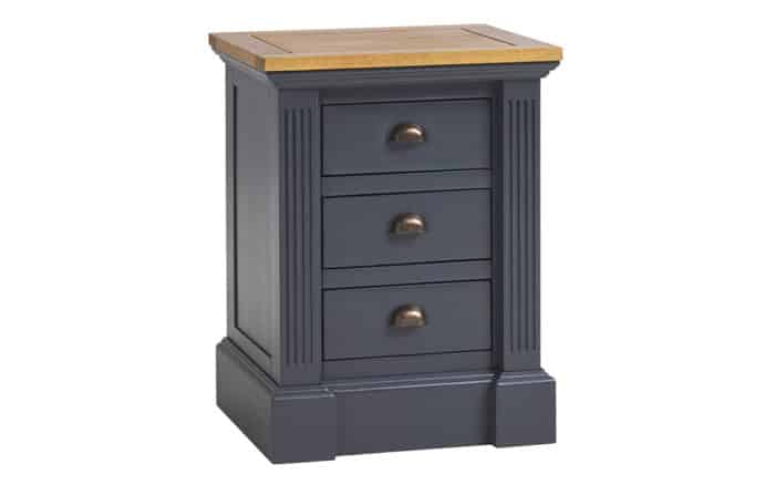 Set Dormitor London, Lemn Masiv, Albastru/Natur - imagine 4