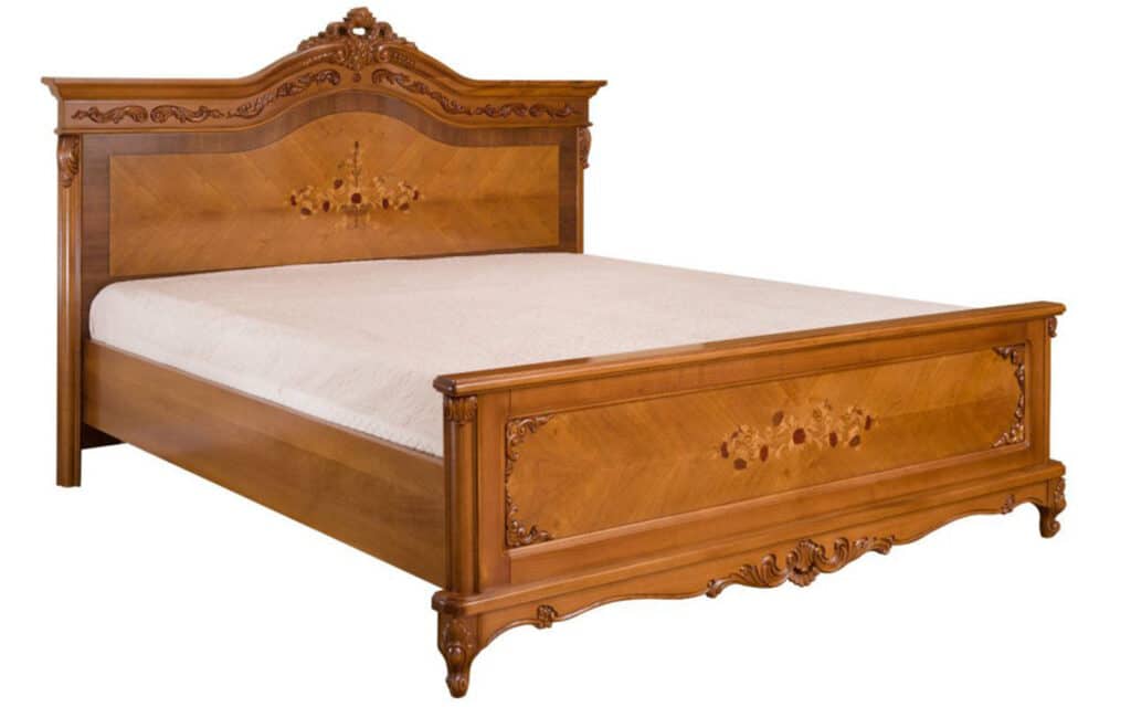 Pat Isadora, Lemn Masiv, cu Intarsie și Piele Naturală - imagine 2