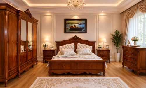Set Dormitor Edward, Lemn Masiv, Configurabil