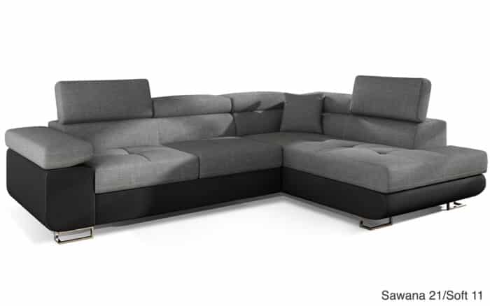 Colțar Extensibil Amina, 275x202cm, Ladă Depozitare, Personalizabil - imagine 8