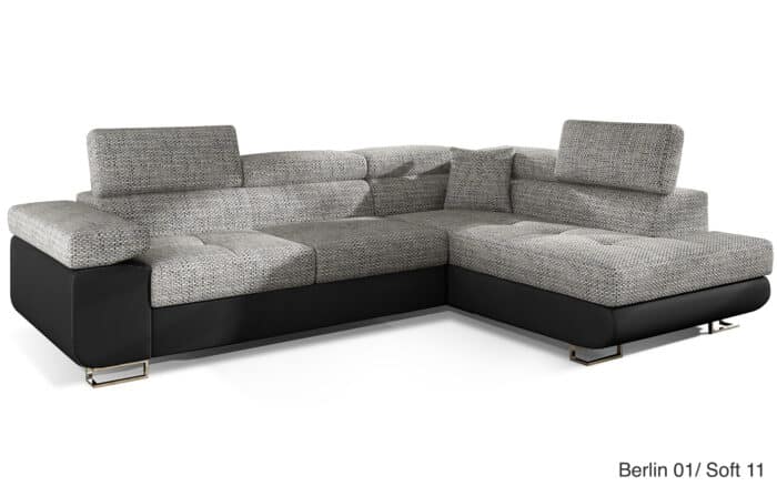 Colțar Extensibil Amina, 275x202cm, Ladă Depozitare, Personalizabil - imagine 9