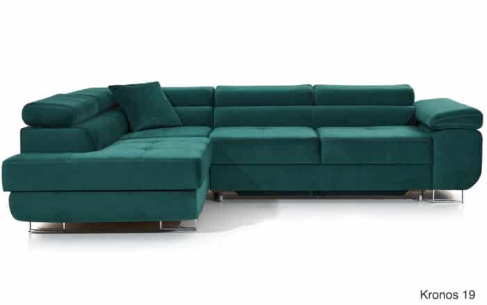 Colțar Extensibil Amina, 275x202cm, Ladă Depozitare, Personalizabil - imagine 3