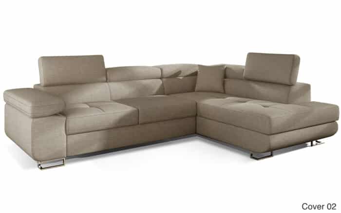 Colțar Extensibil Amina, 275x202cm, Ladă Depozitare, Personalizabil - imagine 4