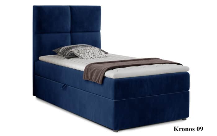 Pat Amarillo 90x200 cu Saltea, Topper, Ladă Depozitare, Personalizabil - imagine 7