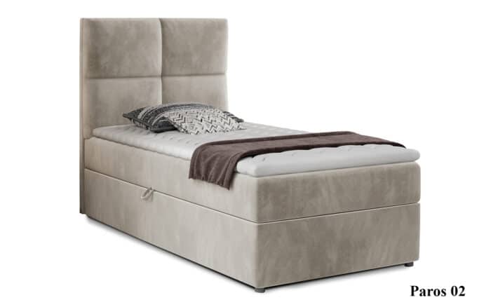 Pat Amarillo 90x200 cu Saltea, Topper, Ladă Depozitare, Personalizabil - imagine 4