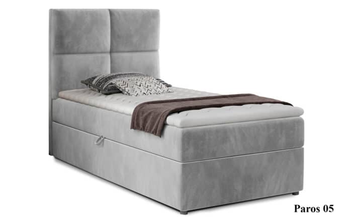 Pat Amarillo 90x200 cu Saltea, Topper, Ladă Depozitare, Personalizabil - imagine 5