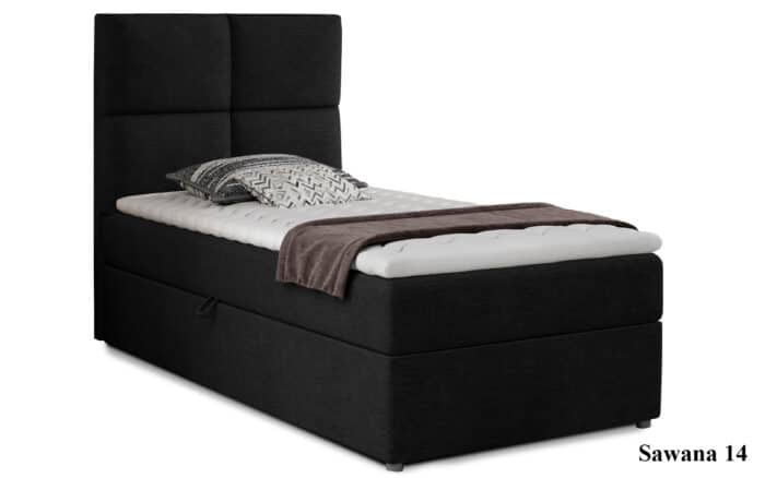 Pat Amarillo 90x200 cu Saltea, Topper, Ladă Depozitare, Personalizabil - imagine 6