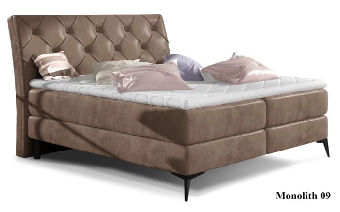 Pat Carmenere cu Saltea, Topper, Ladă Depozitare, Personalizabil - imagine 2