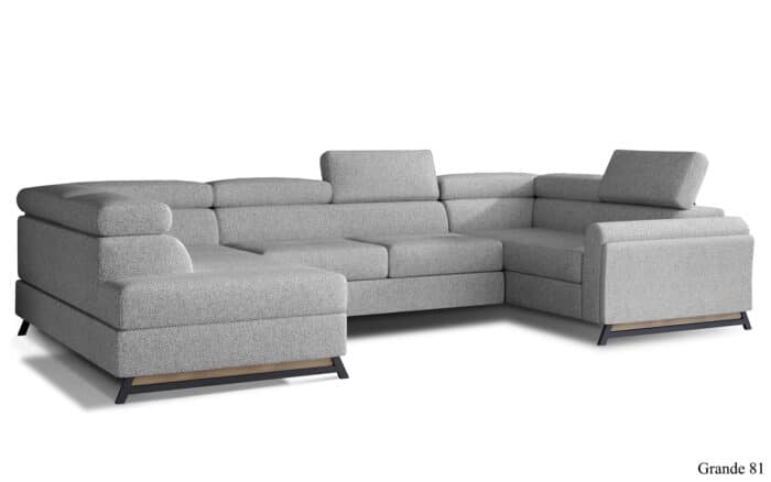 Colțar Formă U, Extensibil Amira, 330x190cm, Personalizabil - imagine 7