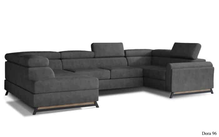Colțar Formă U, Extensibil Amira, 330x190cm, Personalizabil - imagine 6