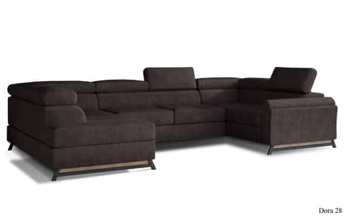 Colțar Formă U, Extensibil Amira, 330x190cm, Personalizabil - imagine 5