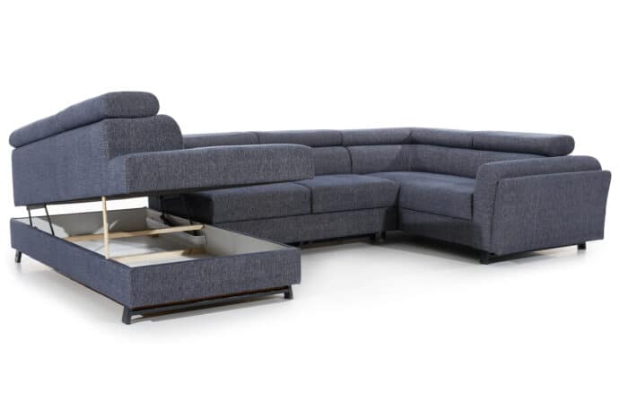 Colțar Formă U, Extensibil Amira, 330x190cm, Personalizabil - imagine 2