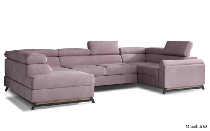 Colțar Formă U, Extensibil Amira, 330x190cm, Personalizabil - imagine 11