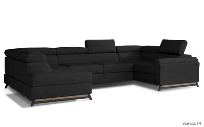 Colțar Formă U, Extensibil Amira, 330x190cm, Personalizabil - imagine 10