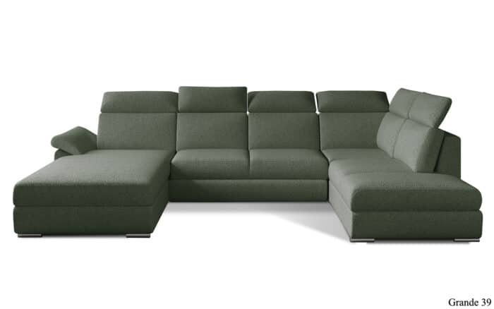 Colțar Formă U, Extensibil Erik, 330x210cm, Personalizabil - imagine 6